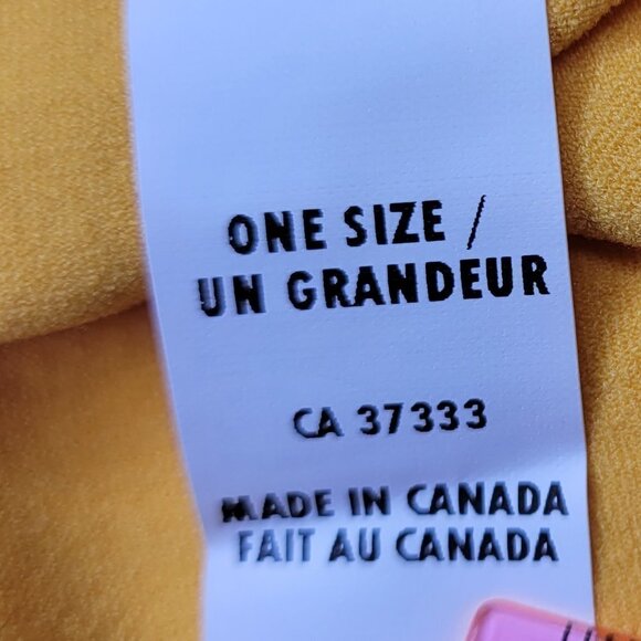 YELLOW Strapless Crop Top Stretchy Ribbed Bandeau Tube Top - One Size- NEW - Picture 8 of 8